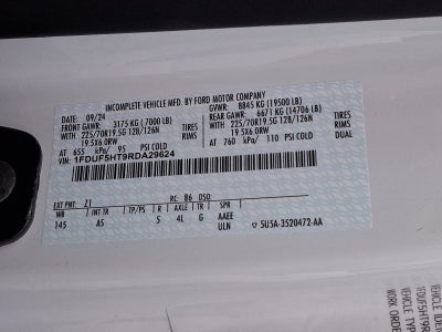 2024 Ford Super Duty F-550 DRW 9 FT 3/4 Yard E-Tipper Dump Body