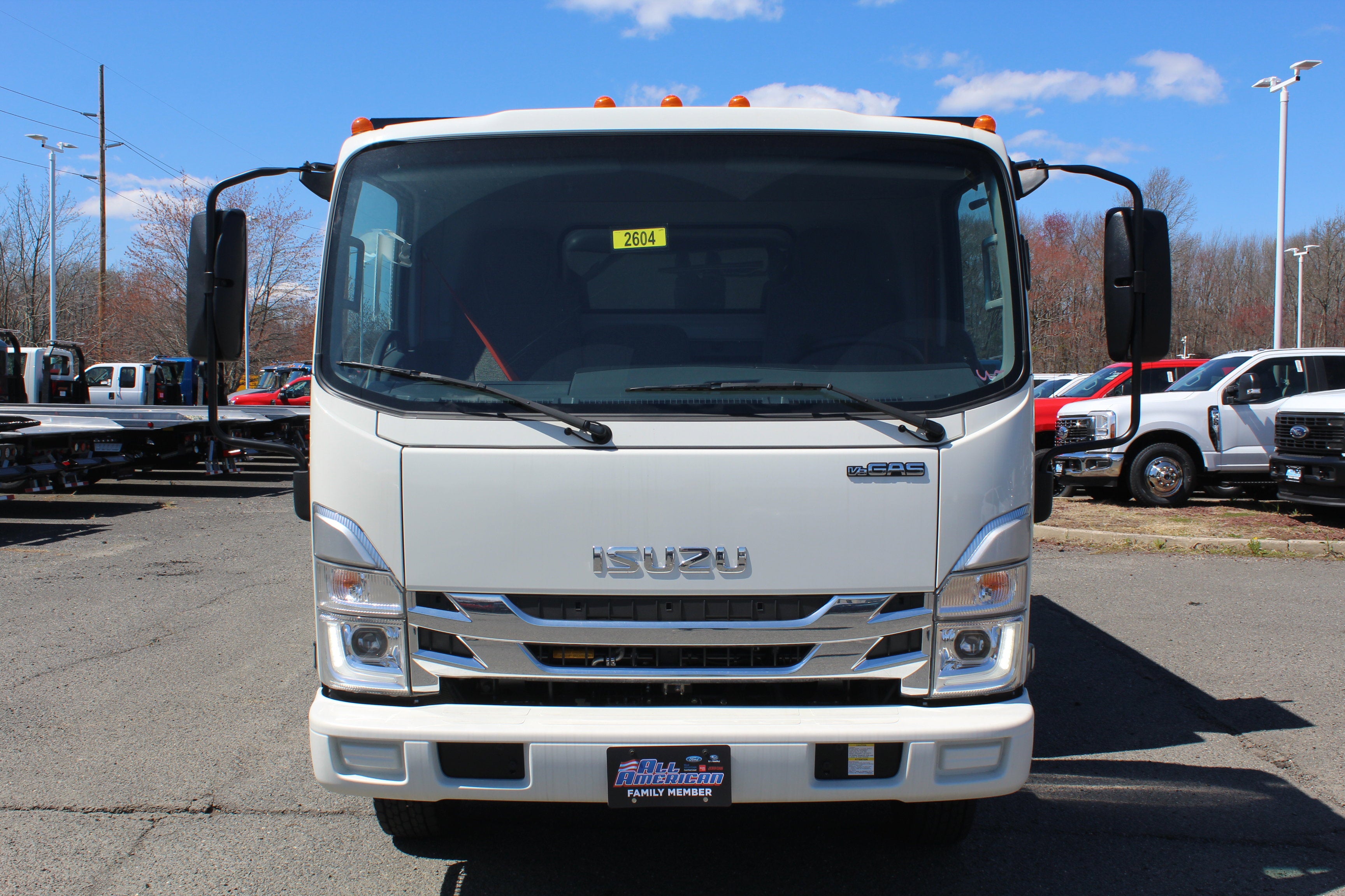 2026 Isuzu Landscape Dump NPR 12 FT Steel Landscape Body with Steel Backpack