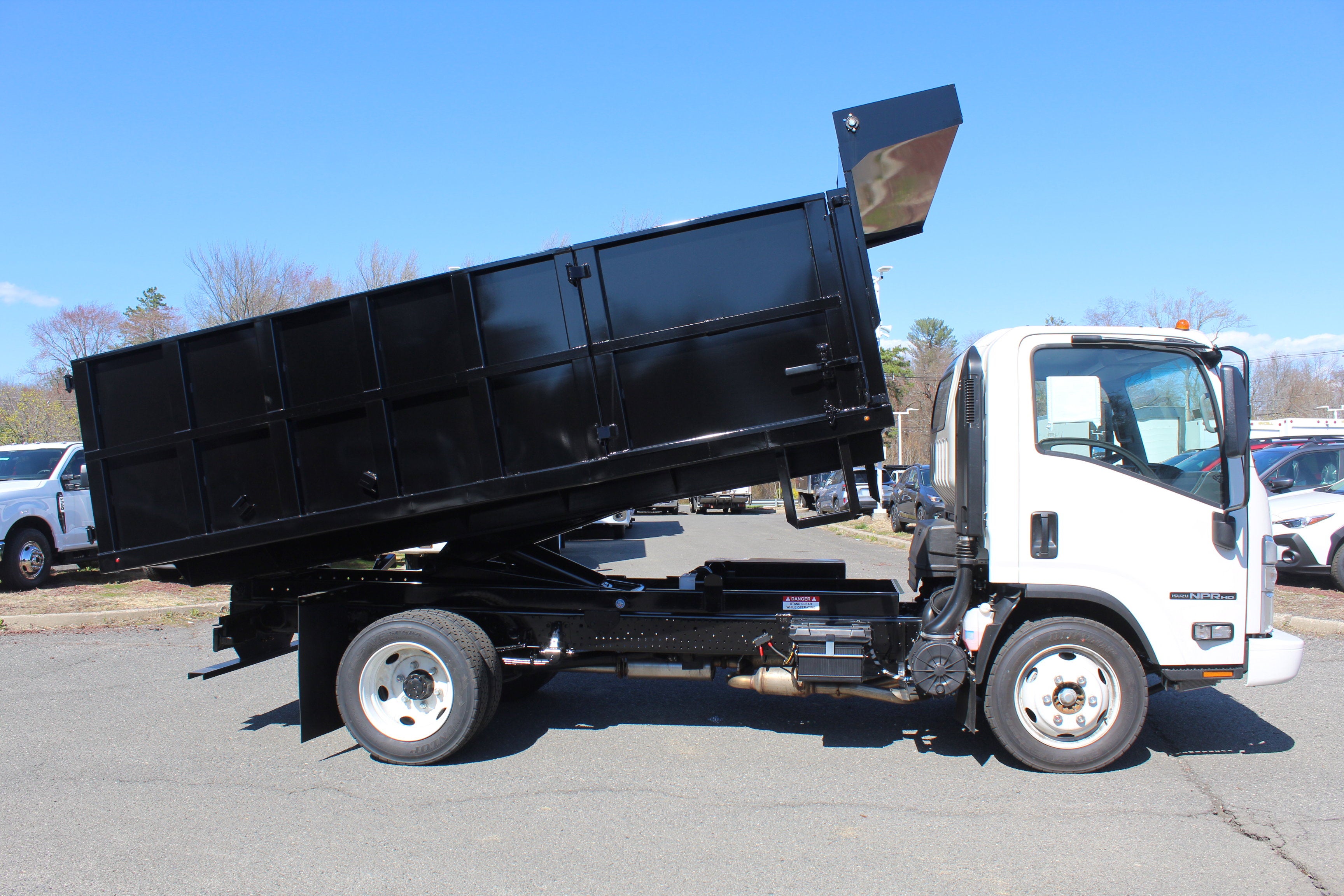 2026 Isuzu Landscape Dump NPR 14 FT Steel Landscape Body